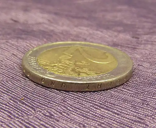 Fehlprägung 2 Euro Deutschland A 2011 Spiegelei Pille ca. 1mm verschoben js