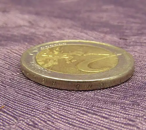 Fehlprägung 2 Euro Deutschland A 2011 Spiegelei Pille ca. 1mm verschoben js