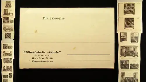 Katalog Möbelfabrik " Linde" E.G.m.b.H. Berlin Universalmöbel Schränke Nußbaum j