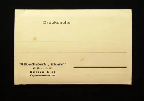 Katalog Möbelfabrik " Linde" E.G.m.b.H. Berlin Universalmöbel Schränke Nußbaum j