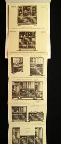 Katalog Möbelfabrik " Linde" E.G.m.b.H. Berlin Universalmöbel Schränke Nußbaum j