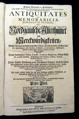 Falckenstein 1734 Antiquitates et memorabilia Nordgaviae veteris, Oder: [...] am