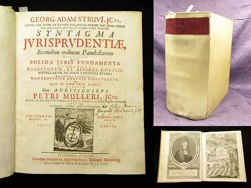 Struve 1692 Syntagma Jurisprudentiae Secundum ordinem Pandectarum [...] Recht am