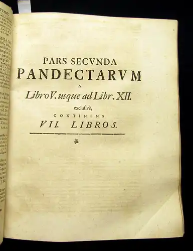Struve 1692 Syntagma Jurisprudentiae Secundum ordinem Pandectarum [...] Recht am