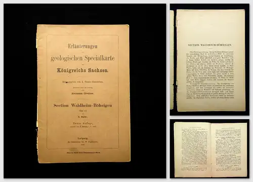 Credner Erläuterungen geologischen Specialkarte des Königreichs Sachsen 1900