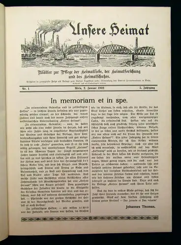 Unsere Heimat Riesa Blätter zur Pflege der Heimatliebe 1928-1932 1-5 komplett js