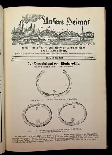 Unsere Heimat Riesa Blätter zur Pflege der Heimatliebe 1928-1932 1-5 komplett js