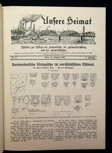 Unsere Heimat Riesa Blätter zur Pflege der Heimatliebe 1928-1932 1-5 komplett js