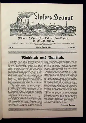 Unsere Heimat Riesa Blätter zur Pflege der Heimatliebe 1928-1932 1-5 komplett js