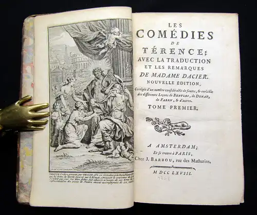 Madame Dacier 1768 Les Comédies de Térence - 3 vol. am