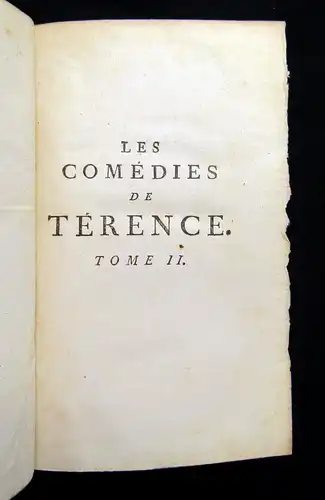 Madame Dacier 1768 Les Comédies de Térence - 3 vol. am