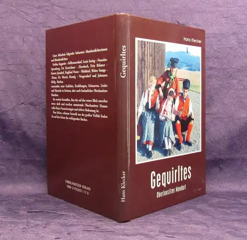 Klecker Gequirltes Gedichte,Geschichten,Schnurren  Oberlausitzer Mundart 2000 js