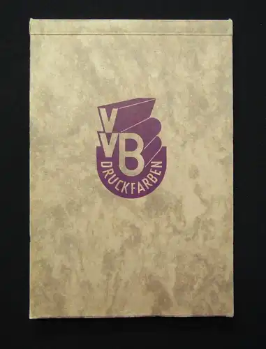 VVB Qualitätsfarben für Buchdruck Lacke und Farben (DDR) selten Handwerk js