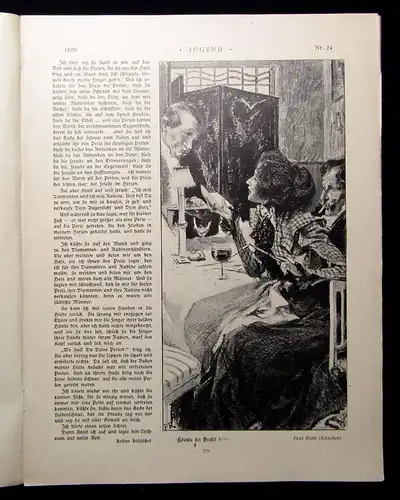 Jugend Zeitschrift Wochenschrift Nr.24  1899 Hirth Verlag IV. Jahrg. Jugendstil