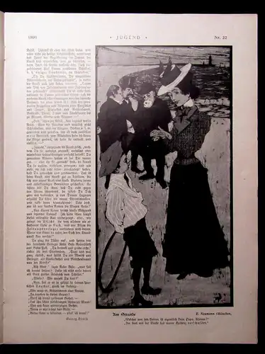 Jugend Zeitschrift Wochenschrift Nr.22  1899 Hirth Verlag IV. Jahrg. Jugendstil