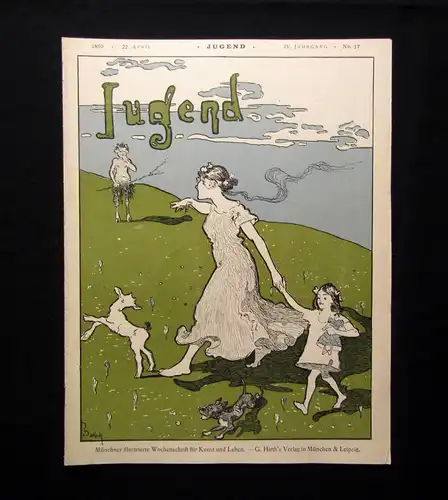 Jugend Zeitschrift Wochenschrift Nr.17  1899 Hirth Verlag IV. Jahrg. Jugendstil