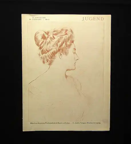 Jugend Zeitschrift Wochenschrift Nr.3  1899 Hirth Verlag IV. Jahrg. Jugendstil