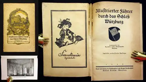 Lechler Illustrierter Führer durch das Schloß Würzburg 1928 Ortskunde js