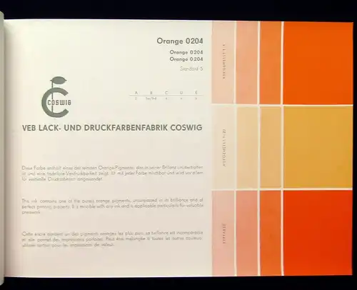 TGL bunte Farben für Buchdruck Coswig VEB Lack u. Druckfarbenfabrik um 1900 js