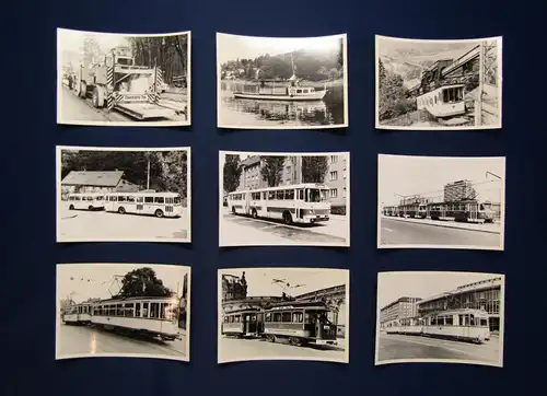 Sammlung 10 Fotos/ Ansichtskarten Reihe " 100 Jahre Strassenbahn in Dresden"1872