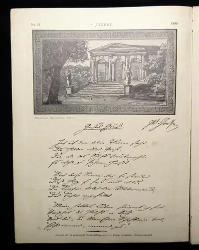 Jugend Zeitschrift Jugendstil Wochenschrift Nr.35  1899 Hirth Verlag IV. Jahrg.