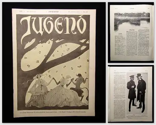 Jugend Zeitschrift Wochenschrift Nr.33  1899 Hirth Verlag IV. Jahrg. Jugendstil