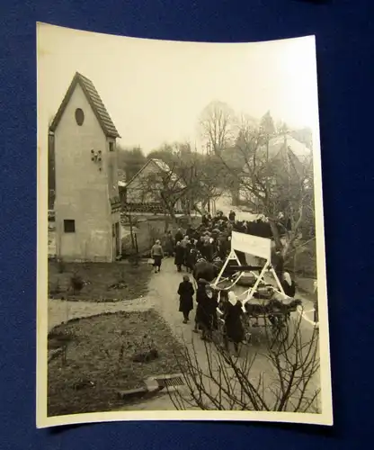 15 Fotographien um 1950 Sächsische Schweiz Glockenweihe in Rathewalde selten js