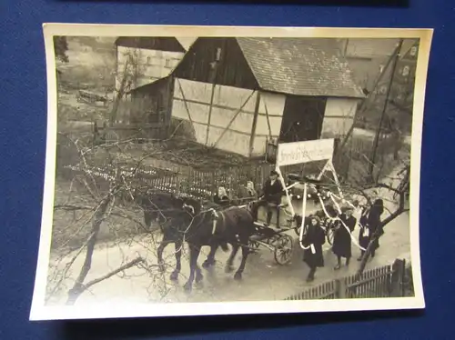 15 Fotographien um 1950 Sächsische Schweiz Glockenweihe in Rathewalde selten js