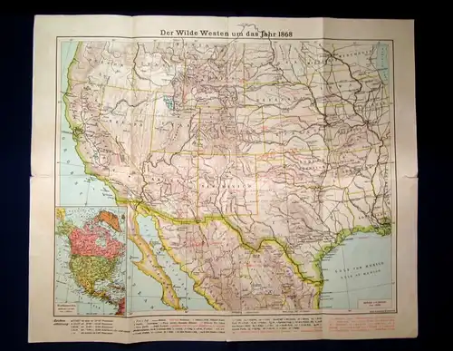 Landkarten mit Reisewegen zu Karl May`s Erzählungen 3 Karten komplett um 1935 js