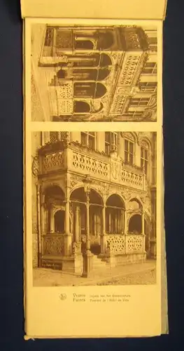 Leporello mit 10 Ansichten aus Veurne Furnes- Westbelgien 9x 21 cm Postkarten js