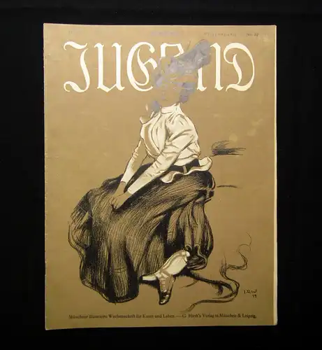 Jugend Zeitschrift Wochenschrift Nr.32  1899 Hirth Verlag IV. Jahrg. Jugendstil