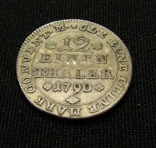 1/12 Taler Silber Deutschland Kurfürstentum Braunschweig-Wolfenbüttel 1790