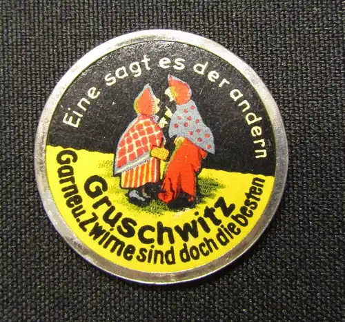 Kapselgeld Briefmarkenkapselgeld Gruschwitz sehr selten Garne u. Zwirne Neusalza