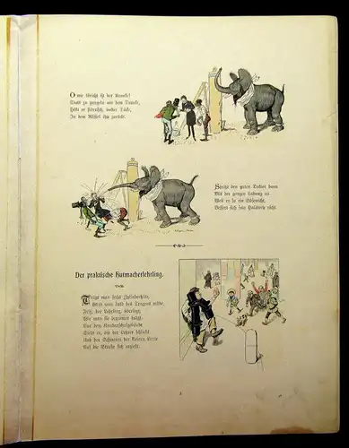 Wer will lachen? Ein Bilderbuch für jung u alt um 1900 Belletristik Kinderbücher