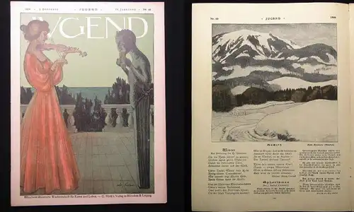 Jugend Zeitschrift Jugendstil Wochenschrift Nr. 49 1899 IV.Jhg. Hirth Verlag js