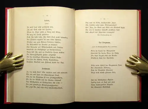 Fünf Dichtungen von Joseph Viktor von Scheffel 1898 Belletristik Lyrik js
