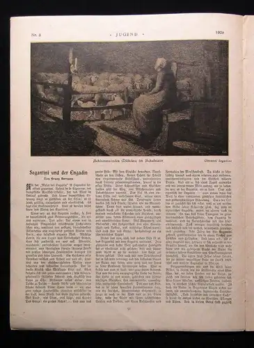 Jugend Zeitschrift Jugendstil Wochenschrift Nr. 3 1903 Hirth Verlag js