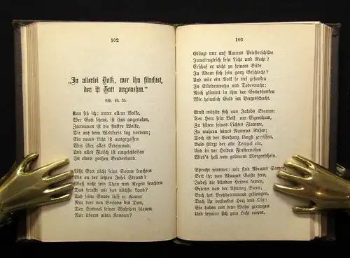 Gerok Pfingstrosen 1876 Literatur Belletristik Lyrik dekorativer Einband js