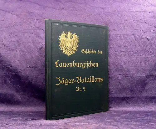 Ziegner Geschichte des Lauenburgischen Jäger-Batallions Nr.9 Gesellschaft 1898 m