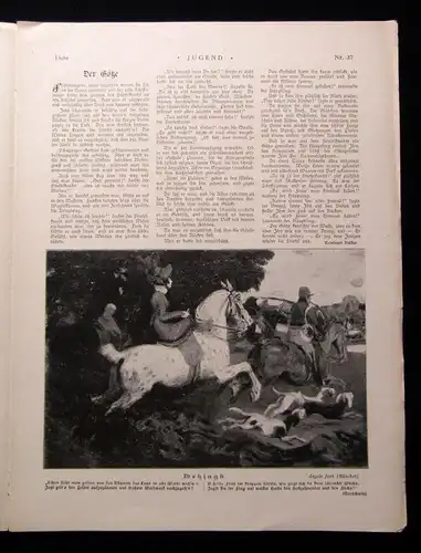 Jugend Zeitschrift Jugendstil Wochenschrift Nr. 37 1899 IV.Jhg. Hirth Verlag js