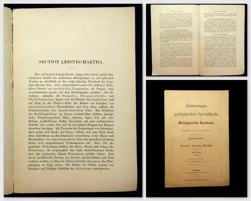 Credner Erläuterungen geologische Specialkarte des Königreichs Sachsen 1899