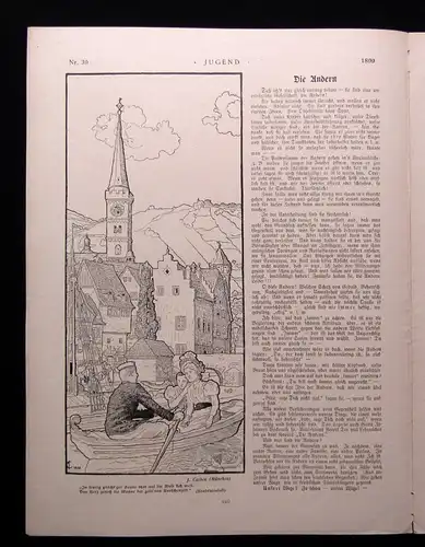 Jugend Zeitschrift Jugendstil Wochenschrift Nr. 39 1899 IV.Jhg. Hirth Verlag js