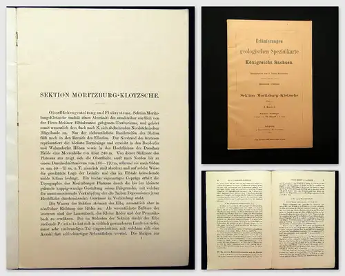 Credner Erläuterungen geologische Specialkarte des Königreichs Sachsen 1910