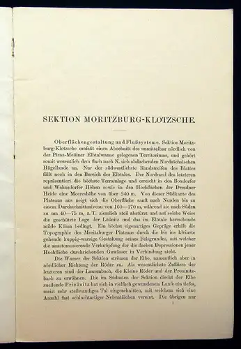 Credner Erläuterungen geologische Specialkarte des Königreichs Sachsen 1910