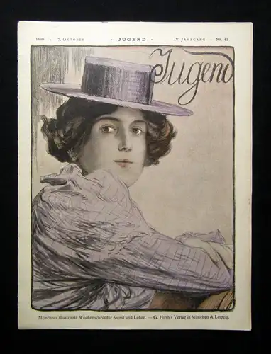 Jugend Zeitschrift Jugendstil Wochenschrift Nr. 41 1899 IV.Jhg. Hirth Verlag js