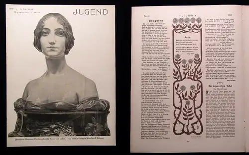 Jugend Zeitschrift Jugendstil Wochenschrift Nr. 43 1899 IV. Jhg. Hirth Verlag js