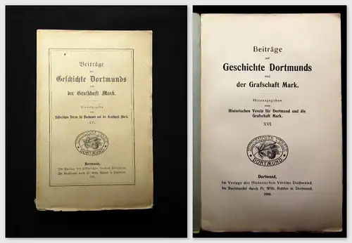 Beiträge zur Geschichte Dortmunds und der Grafschaft Mark XVI 1908 Geschichte