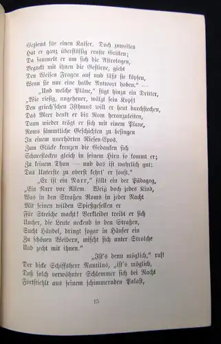 Hamerling Ahasver in Rom 1892 Eine Dichtung in sechs Gesängen Mit einem Epilog