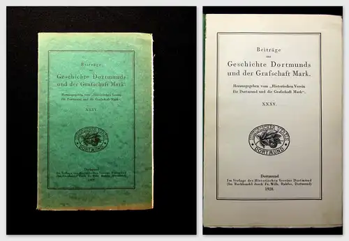 Beiträge zur Geschichte Dortmunds u der Grafschaft Mark XXXV. 1928 Geschichte