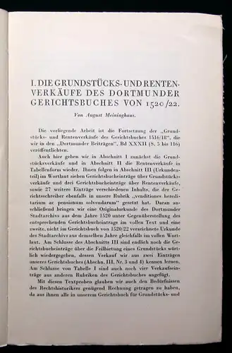 Beiträge zur Geschichte Dortmunds u der Grafschaft Mark XXXV. 1928 Geschichte